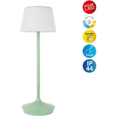 NÄVE LED Tischleuchte "Solarleuchte / Akkuleuchte "EMMI", grün (mint), Ø 13,00cm H: 38,00cm, Lampen, Solarbetrieb, Akkubetrieb, CCT, Berührungssensor, Akkutischleuchte Image