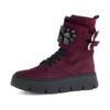 Schnürboots GABOR, Damen, Gr. 40, lila (beere), Veloursleder, unifarben, modisch, Schuhe