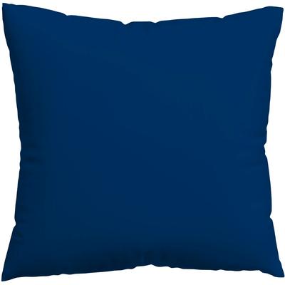 Kissenbezug SCHLAFGUT "Woven Satin aus Mako-Baumwolle, langlebig, pflegeleicht, dicht gewebt", blau (blau deep), B:40cm L:40cm, Mako-Satin, Obermaterial: 100% Baumwolle, Kissenbezüge, Kissenhülle mit Reißverschluss, passender Bettbezug erhältlich Image