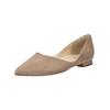 Pumps HÖGL "Högl Pumps Leder", Damen, Gr. 37, grau (taupe), Leder, elegant, Schuhe