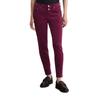 5-Pocket-Hose MARC O'POLO "aus Organic-Cotton-Modal-Stretch", Damen, Gr. 27, Länge 30, rot (aubergine rot), Obermaterial: 82% Baumwolle, 17% Modal, 1% Elasthan, unifarben, casual, lässig geschnitten knöchelfrei, Hosen