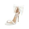High-Heel-Sandalette STEVE MADDEN "STEVE MADDEN Sandalen Textil", Damen, Gr. 40, weiß (ivory), Textil, elegant, Schuhe