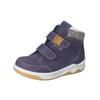 Ankleboots RICOSTA "Ricosta Stiefelette Leder/Textil", Kinder, Gr. 29, bunt (blau, grau), Leder, Textil, casual, Schuhe