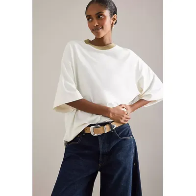 Selected Femme Oversized Contrast T-Shirt
