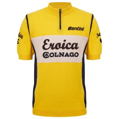Santini - Eroica Colnago Wool Jersey - Radtrikot Gr XL giallo Image
