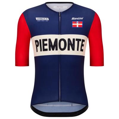 Santini - La Vuelta Grand Salida Piemonte Jersey - Radtrikot Gr XL blau Image