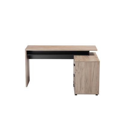 Schreibtisch INOSIGN "Arhimed", grau (grau eiche), B:137,5cm H:75cm T:101,5cm, Tische, zeitlos und praktisch, Home Office geeignet Image