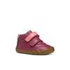 Klettboot GEOX "B STEPPIEUP GIRL", Kinder, Gr. 25, lila (beerenfarben), Glattleder, casual, Schuhe, Barfußschuh, Freizeitschuh mit Klettverschluss