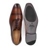 Schnürschuh HENRY STEVENS "Liam CO", Herren, Gr. 42,5, braun, Leder, elegant, Schuhe, Herren Halbschuh Businessschuh Leder handgefertigt, Anzugschuh