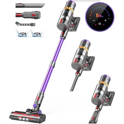 Smart Cordless Vacuum - Auto Suction 45KPa Power, 65 Min Battery