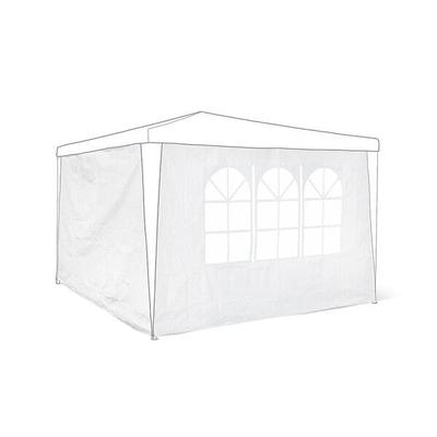 relaxdays 2er-Set Seitenteile für Pavillon 3x3m weiß