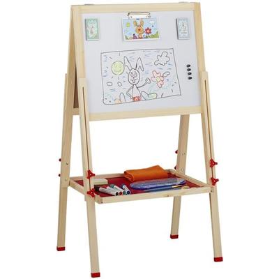 relaxdays Standtafel doppelseitig für Kinder