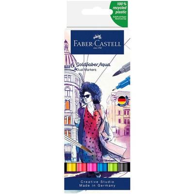 Faber-Castell 6er-Pack Aquarellmarker-Set »Goldfaber Aqua Dual« Image