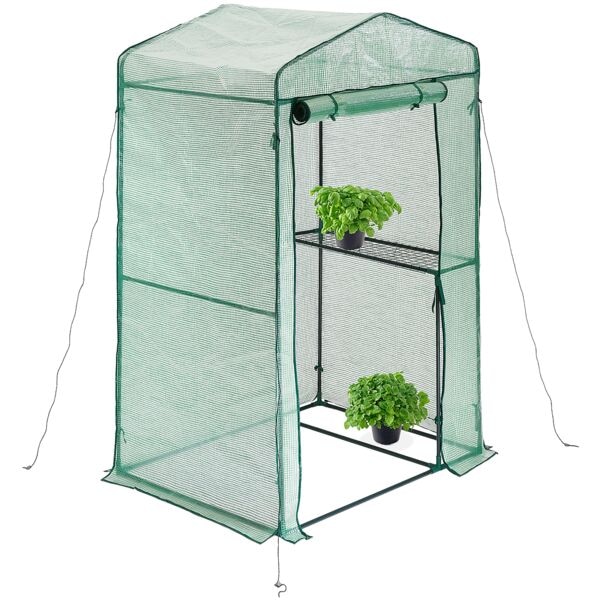 relaxdays Foliengewächshaus mit Seitenablage Image