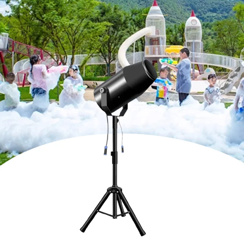 Sommer 1000 W Kleine Schaum Maschine Party Blase Kanone Gebläse Sprayer Schaum, Der Maschine für Outdoor Schwimmbad Kinder Wasser park Image