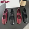 2025 neue Mode Runde Kappe Frauen Ballerinas Tanz Schuhe Weiche Weibliche Flache Schuhe Damen Mary Janes Wohnungen Schuhe Große Größe 43