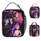Huntrix Girls Rumi Zoey Mira Borsa per il pranzo Kpop Demon Hunters Lunch Box Borsa termica per picnic all'aperto unisex Borse per il pranzo termiche Oxford