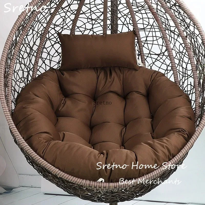 Sretno Hängekorb, Schaukel, Ei, Stuhl, Sitzkissen, Terrasse, großes rundes Papasan-Pad, Garten, Strand, Lounge-Stuhl, wasserdichte Kissen