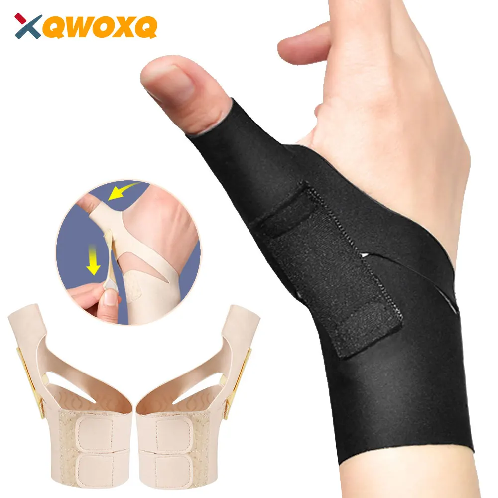 1 Stück elastische Daumenstütze, Handgelenkstabilisator – weicher Daumen-Kompressionsmanschettenschutz zur Linderung von Schmerzen und Arthritis Image