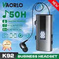 K92 Bluetooth 6.0 Lavalier Business Auricolare Chiamata 30 ore/Musica 50 ore Promemoria vibrazione Display digitale a LED con microfono Auricolare wireless
