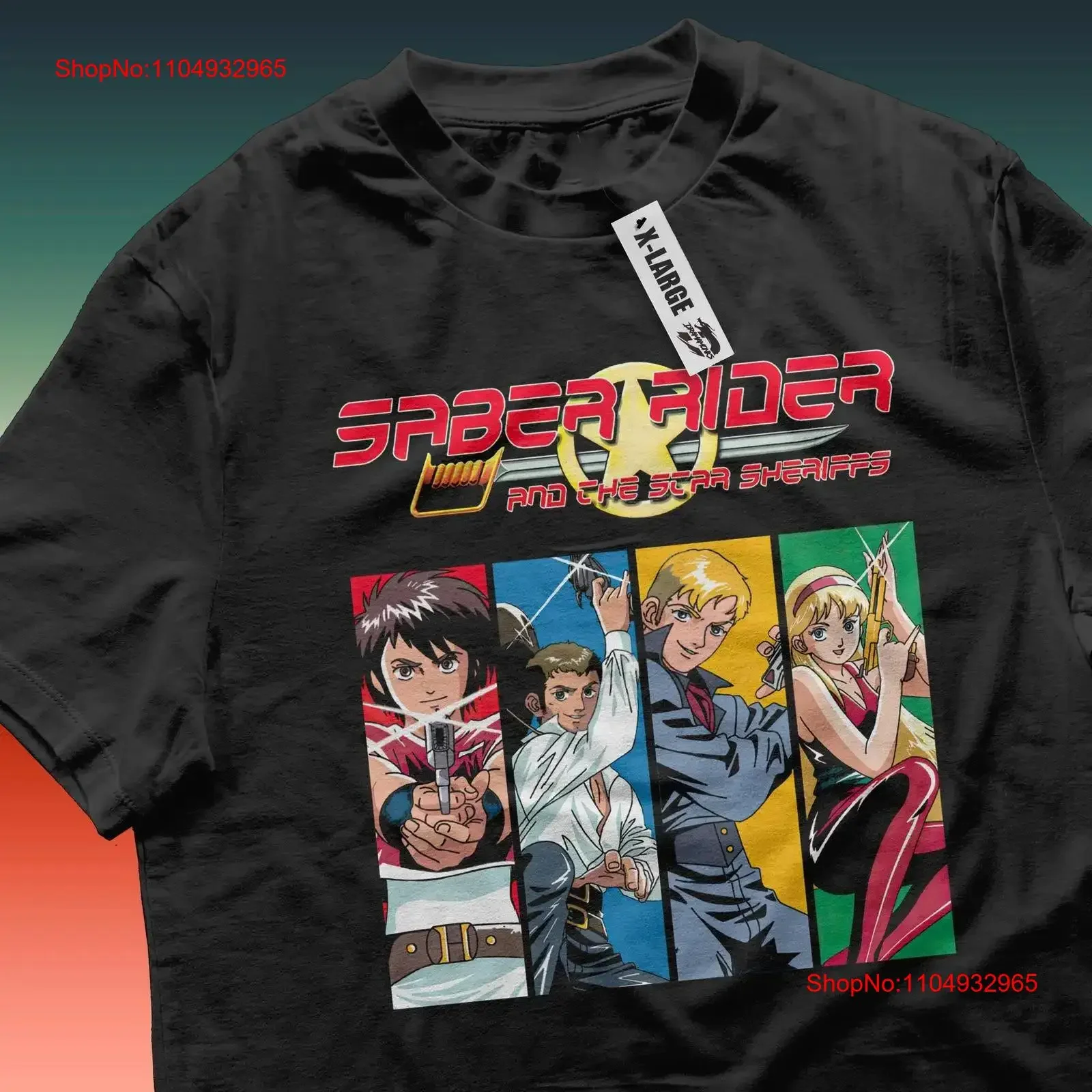 Sabre Rider Anime Manga Star Sheriffs Retro 90er 80er Musik Cartoons T-Shirt Vintage Washed Streetwear Designerkleidung Stilvoll
