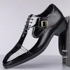 Formale Business-Lederschuhe für Herren, neue große Mode-Plattform-High-Heels, lässige Herrenschuhe, lässige Sport-Müßiggänger für Herren