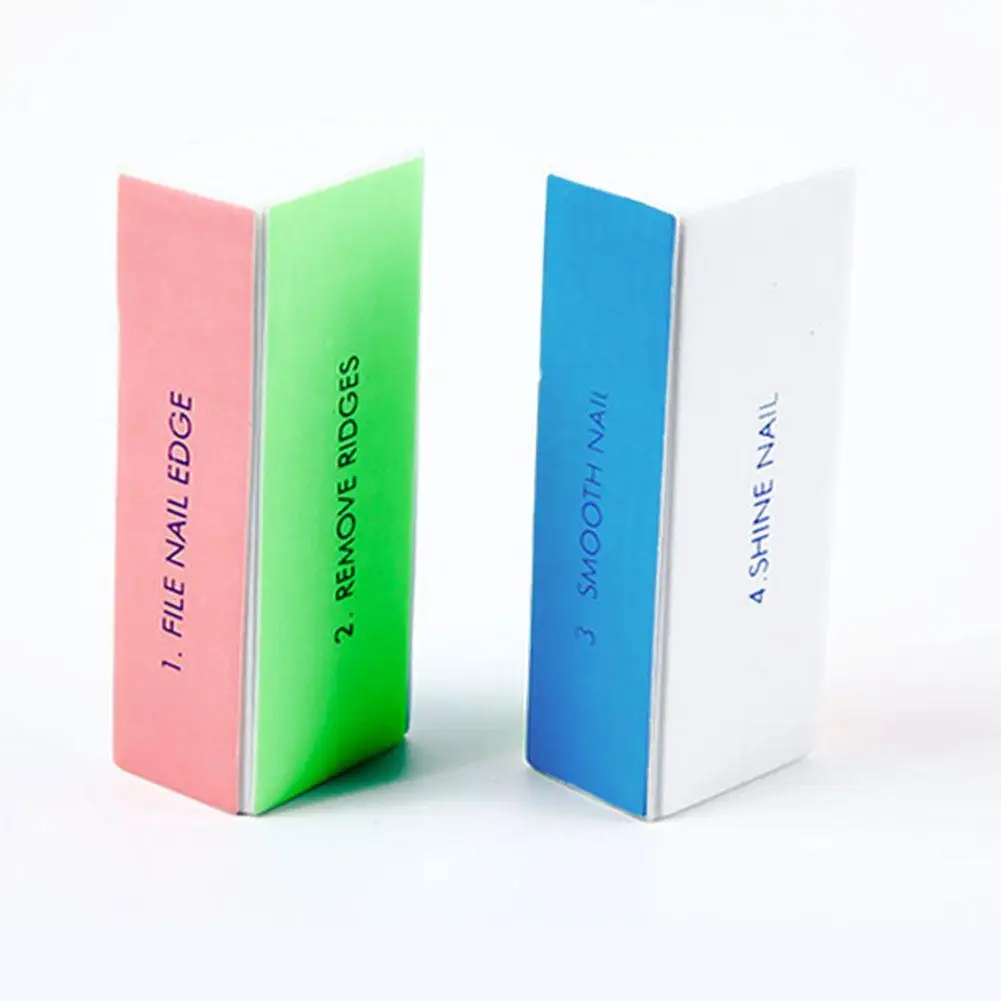 1/3/5 Teile/satz Nagel Puffer Block 4-Wege Bunte Polieren Block Glanz Polierer Nagel Polieren Datei maniküre Schleifen Image