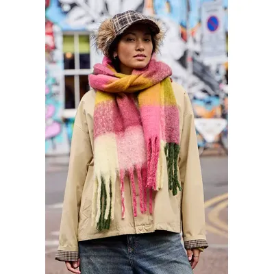 Checked Blanket Scarf at Urban Outfitters