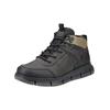 Schnürstiefelette BUGATTI "bugatti Stiefelette Lederimitat", Herren, Gr. 42, dunkelgrau, grün, Lederimitat, casual, Schuhe