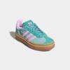 Sneaker ADIDAS ORIGINALS "GAZELLE BOLD E", Gr. 41, powder teal, bliss lila, pure teal, Leder, Synthetik, sportlich, Schuhe, Topseller