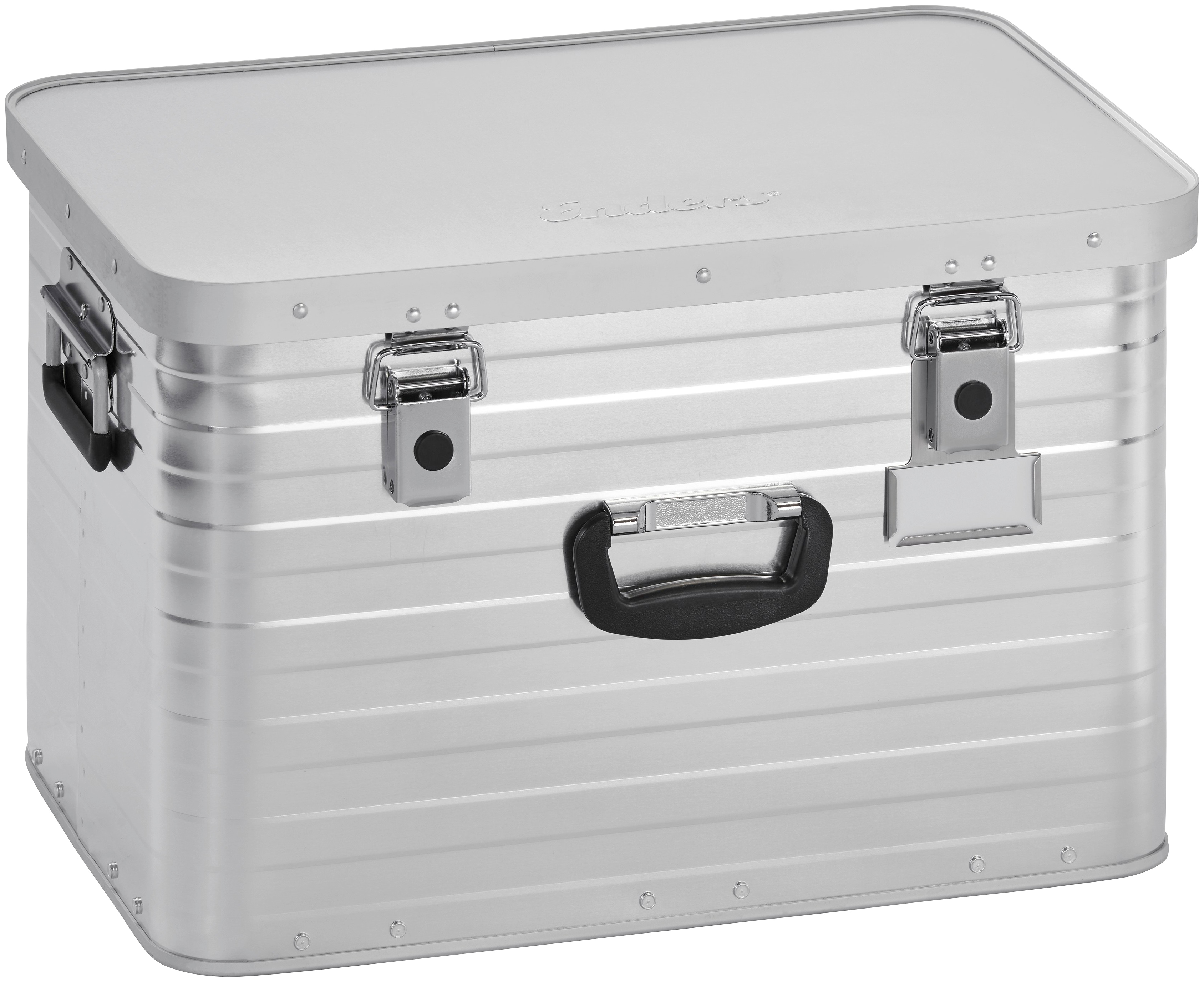 Aufbewahrungsbox ENDERS "Toronto L", silber (silberfarben), B:56,8cm H:36cm T:37,7cm, Aluminium, Aufbewahrungsboxen, Aluminium, BxTxH: 56,8x37,7x36 cm, 63 Liter