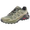 Trailrunningschuh SALOMON "SPEEDCROSS PEAK", Gr. 47, olive night, deep lichen grün, schwarz, Synthetik, Textil, sportlich, Schuhe