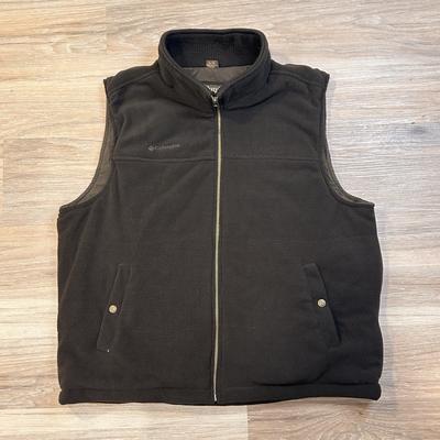 Columbia Jackets & Coats | Columbia Sportswear Vest Men's Xlarge Brown Full Zip Replacement Inner Shell | Color: Black | Size: Xl