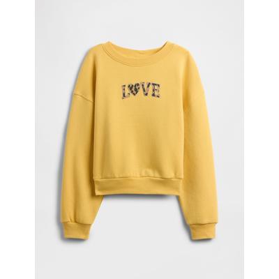 Gap Yellow Sweatshirt Oversized Crew Neck Sweatshirt (4-13yrs)