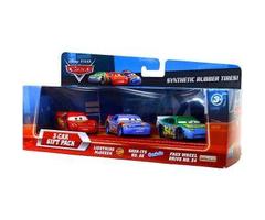 Disney / Pixar CARS Movie Exclusive 1:55 Die Cast Car with Rubber Tires 3-Car Gift Pack Lightning Mc