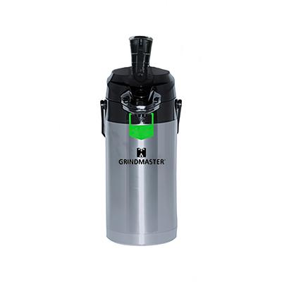 Grindmaster 2502-002 2 1/2 Liter Lever Action Airpot, Glass Liner, Silver
