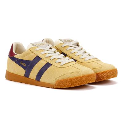 Gola Elan Damen Wildleder Sneaker In Gelb Image