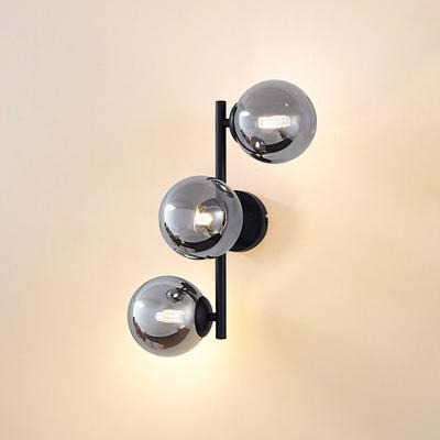 Wandlampe Orbelia Lindby, dimmbar, schwarz, für Wohn- / Esszimmer, Glas, Modern, Wandleuchte, Wandlampe Innen Image