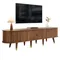 Meubles TV modernes 175cm, meubles TV en bois, meubles de salon, meuble TV réglable avec compartiments ouverts