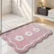 VIKAMA Tapis de sol antidérapant, type absorbant l'eau et épaissi pour salle de bain, tapis de salle de bain pour entrée de salle de bain et de toilettes