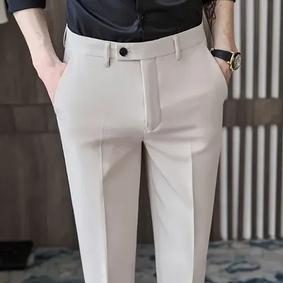 Spring Men Golf Trousers Slim-fit Drape Golf Pants Men Business Casual Slim-fit Elastic Skinny Golf Clothing Sports Ninth Pant