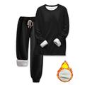 Per donna Elegante Caldo Moda Set da due pezzi Tuta Set di Pantaloni Manica Lunga Manica a Vescovo Girocollo Grafico Semplice Stampato All'aperto Vacanza Quotidiano Nero Rosa Rosa scuro Primavera