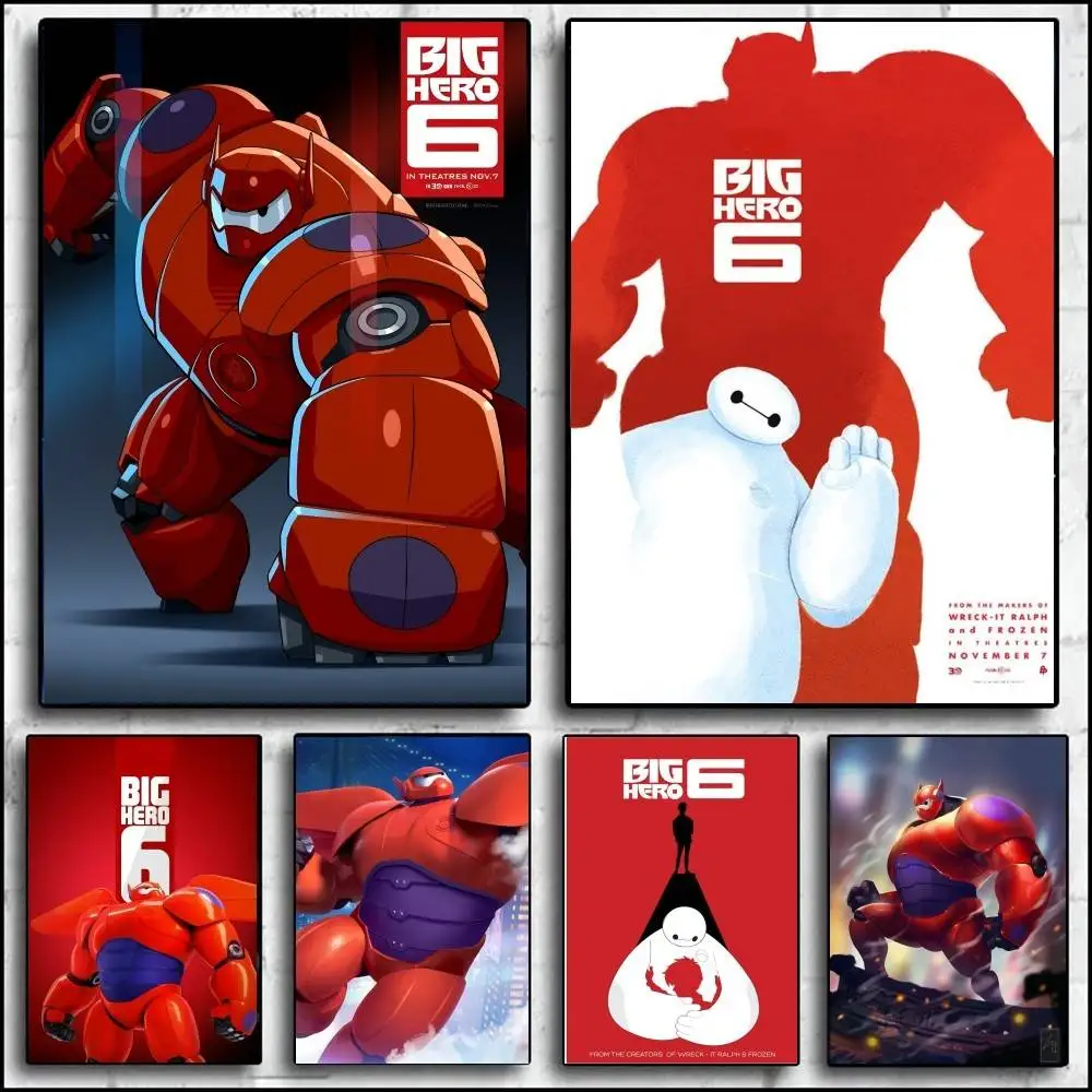 b-Big Hero Poster, Wandkunst, Bild für Wohnzimmer, Schlafzimmer, Spielzimmer, Bar, Club, moderne Heimdekoration, Geschenk Image