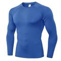 Per uomo Maglia a compressione Strato di base per l'allenamento T-shirt Fitness Manica Lunga Top Athleisure Autunno Tinta unita Asciugatura Rapida Palestra Pallacanestro Atletico abbigliamento