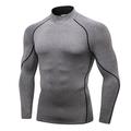 Per uomo Maglia a compressione Strato di base per l'allenamento T-shirt Fitness Manica Lunga Top Athleisure Autunno Tinta unita Asciugatura Rapida Palestra Pallacanestro Atletico abbigliamento