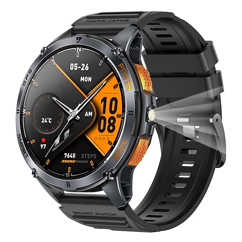 neue Premium-GPS-Smartwatch für den Außenbereich, Höhenmesser, Barometer, AMOLED-Bildschirm, integriertes GPS Kompass Militär Sport Smartwatch Herren