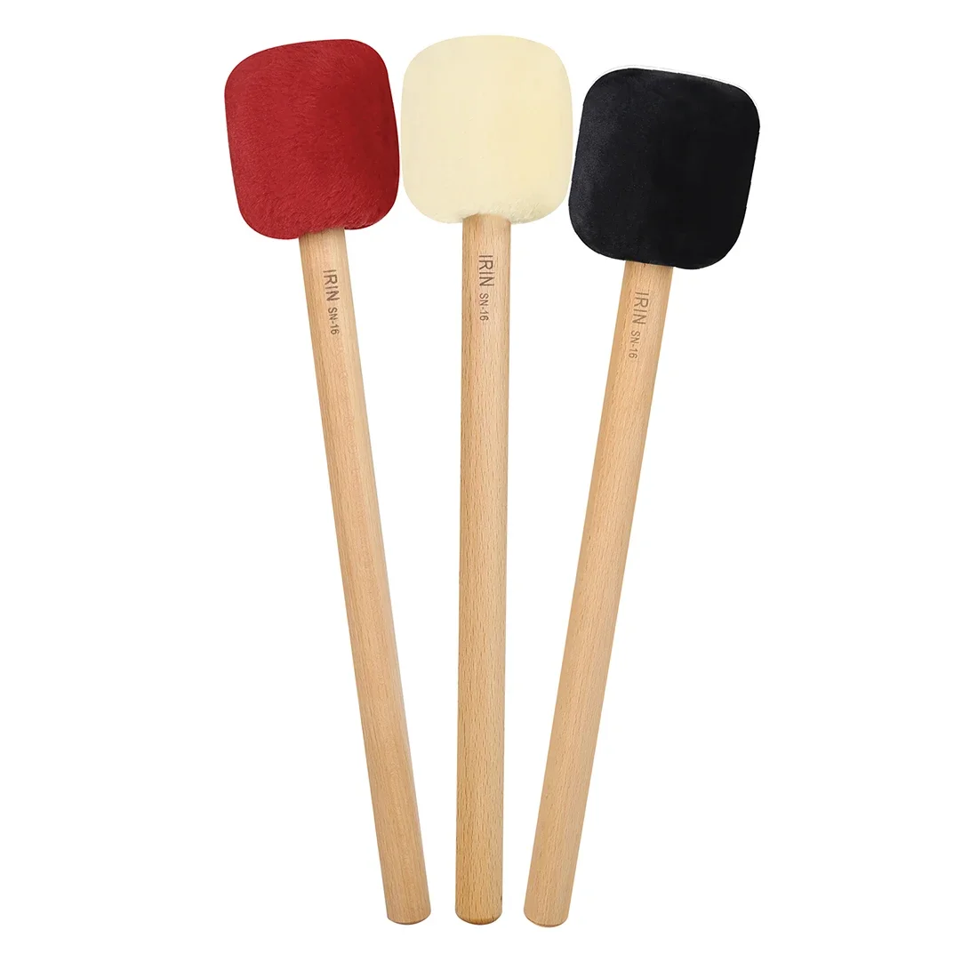 IRIN Big Drumsticks Drum Mallet Lange Flauschige Buche Griff Bass Drum Mallet Trommel Percussion Musical Instrument Zubehör Teile Image