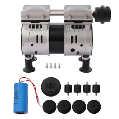 Oil-free Vacuum Pump 110V 550W 3.6CFM 1440RPM Mini Diaphragm Dental Medical Lab Vacuum Pump Air Compressor Head
