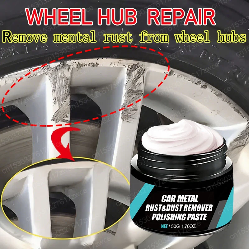 Auto Metall Rost & Radnabe Rost Kratzer Reparatur Wachs Mittel Auto Metall Oxidieren Zurück Zu Glanz Langlebige Radnabe polnischen Wachs Kit Image