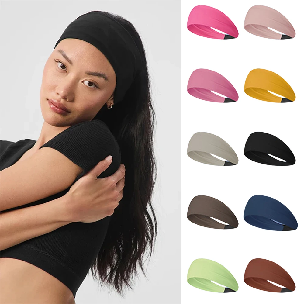 Sports Headband for Men & Women - Non-Slip Sweat-Wicking Yoga Fitness Hair Band for Running, Cycling, Soccer, Gym Workouts